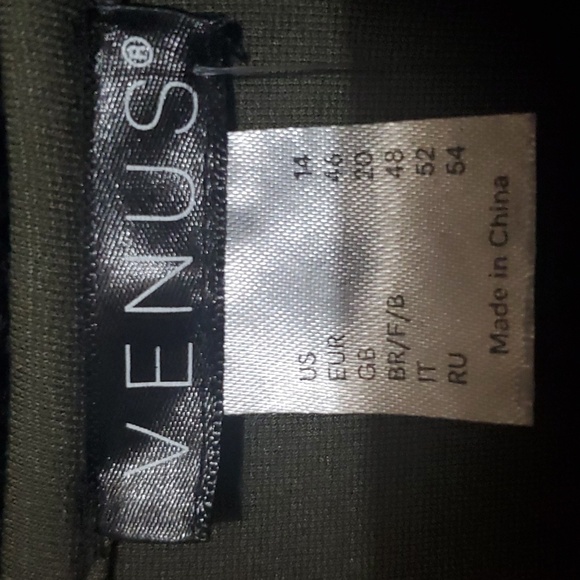 Venus NWOT Olive Size 14 Button-Front Knit Jacket - Picture 5 of 7